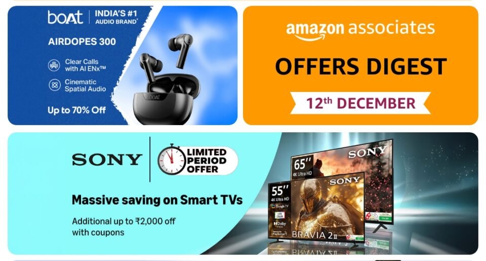 Blockbuster Deals of the Day | Dell PCs, boAt Airdopes, Sony Smart TVs & Motorola Razr
