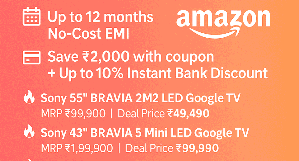 Sony BRAVIA & Top TV Deals in India